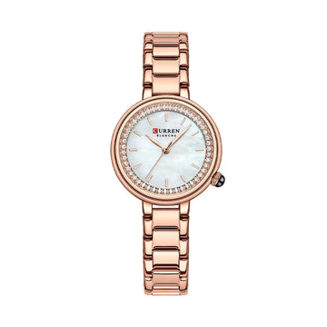 Foto producto hermoso reloj Curren oro rosa para dama