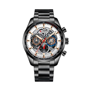 Foto producto de un elegante reloj Curren 8391 negro de metal para hombre