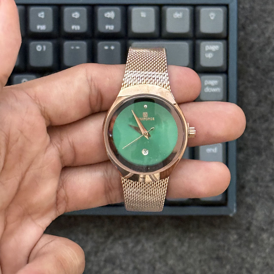 Reloj Naviforce NF5004 Minimalista para Mujer | Malla Milanesa
