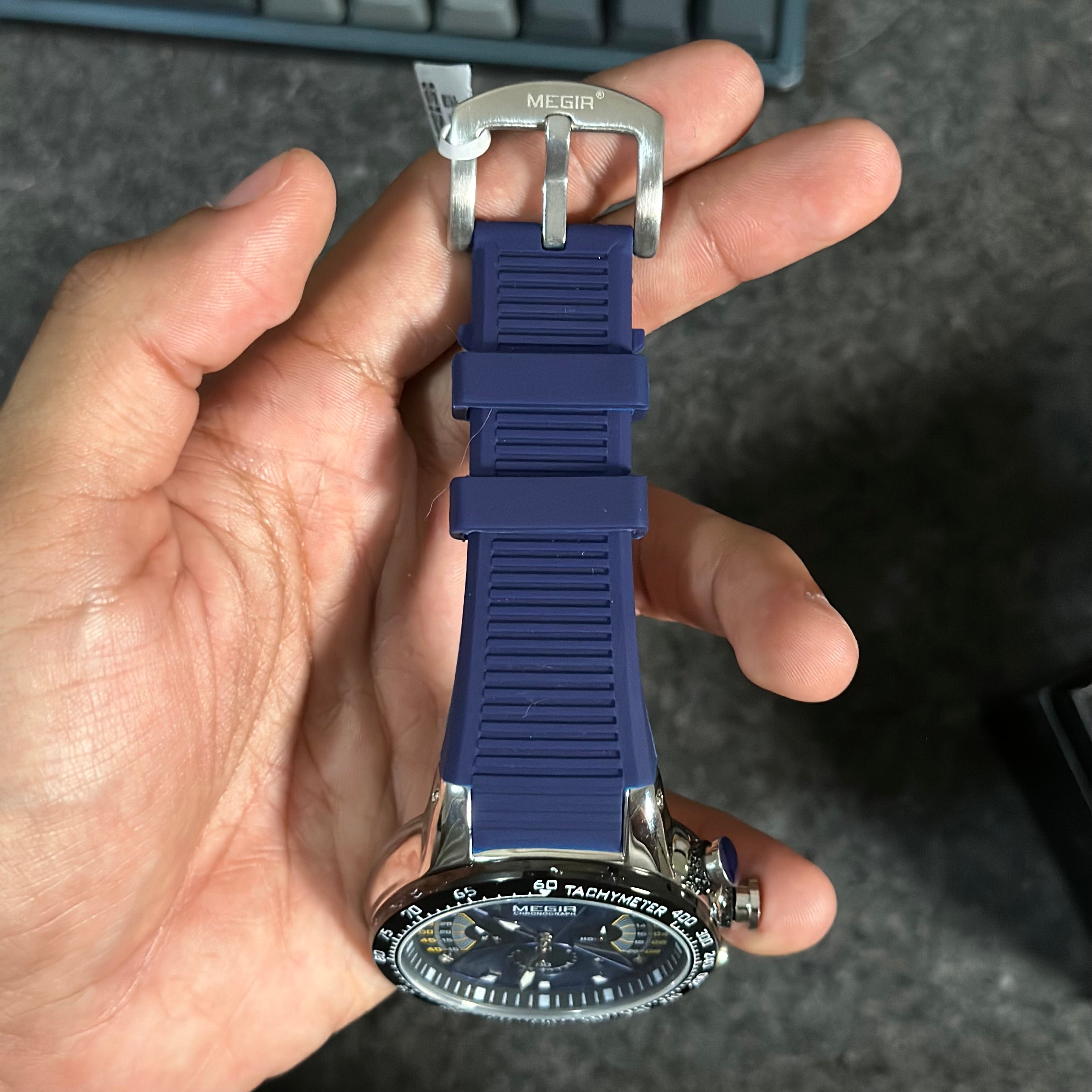 Reloj Megir 2106 Racing Cronógrafo para Hombre | Acero y Silicona
