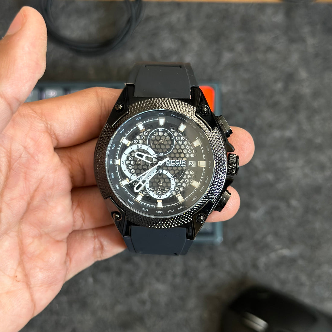 Reloj Megir para hombre con correa de silicona | MG-2127