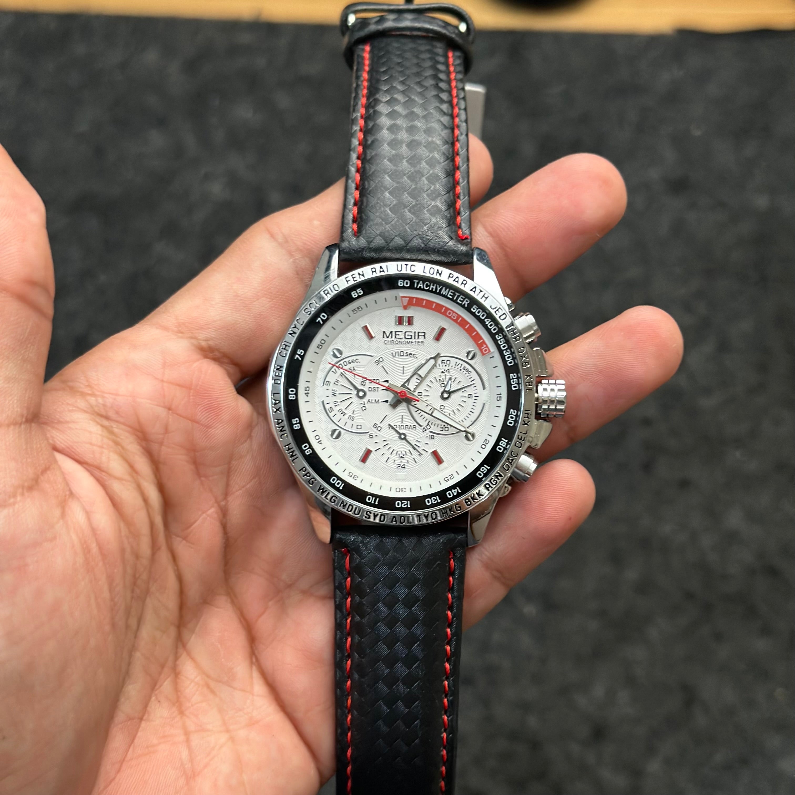 Reloj Megir de cuarzo para hombre casual y elegante | Cronógrafos Decorativos. MG-1010