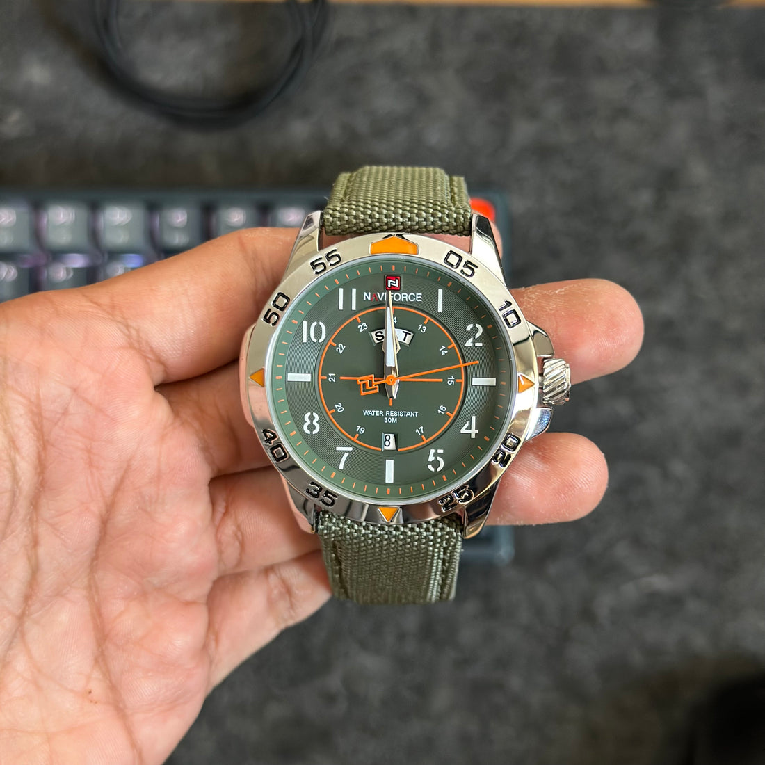 Reloj Naviforce militar con correa de Nylon  | NF-9204