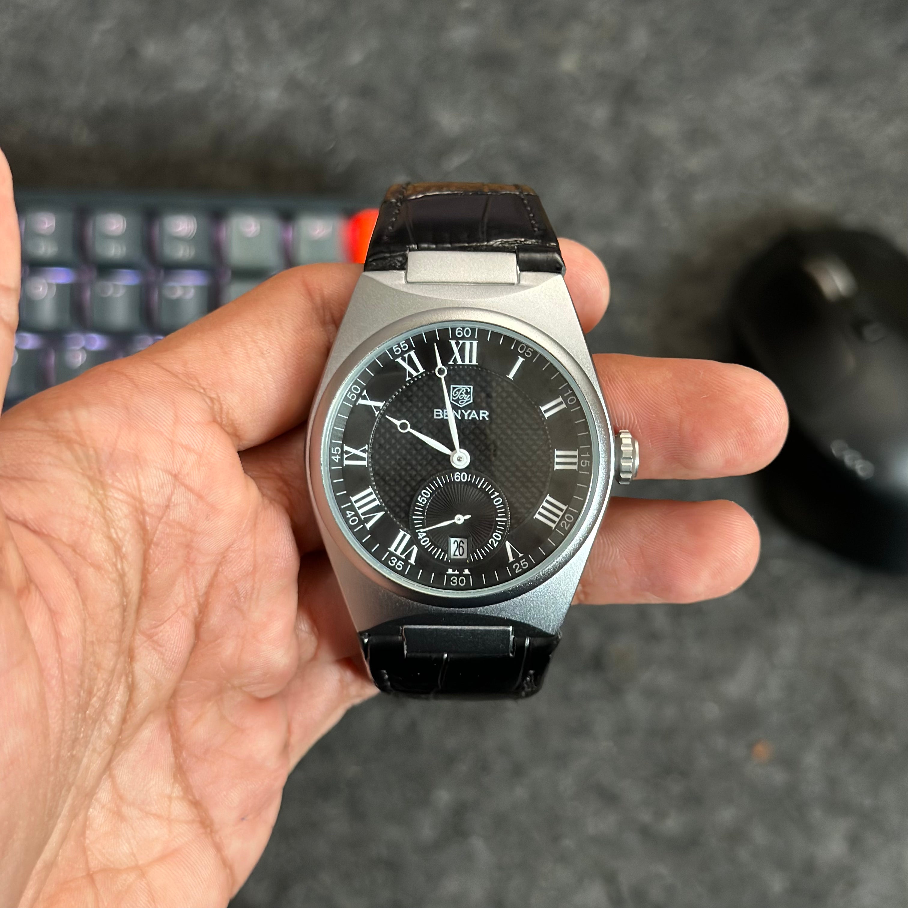 Reloj Benyar clásico con un diseño único para caballeros | BY-5199
