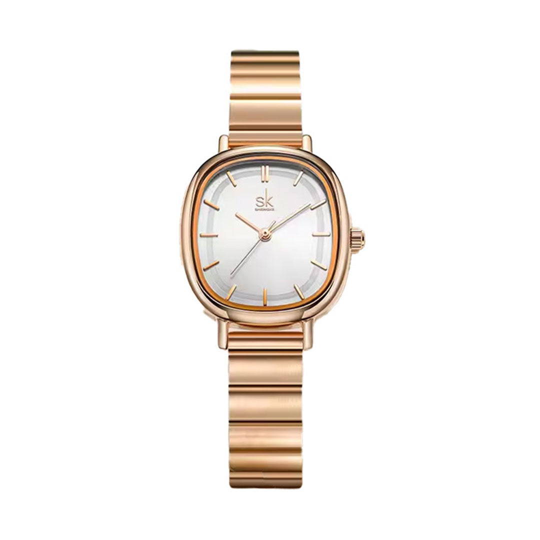 Reloj Shengke 0174 para Dama | Diseño Ovalado Minimalista