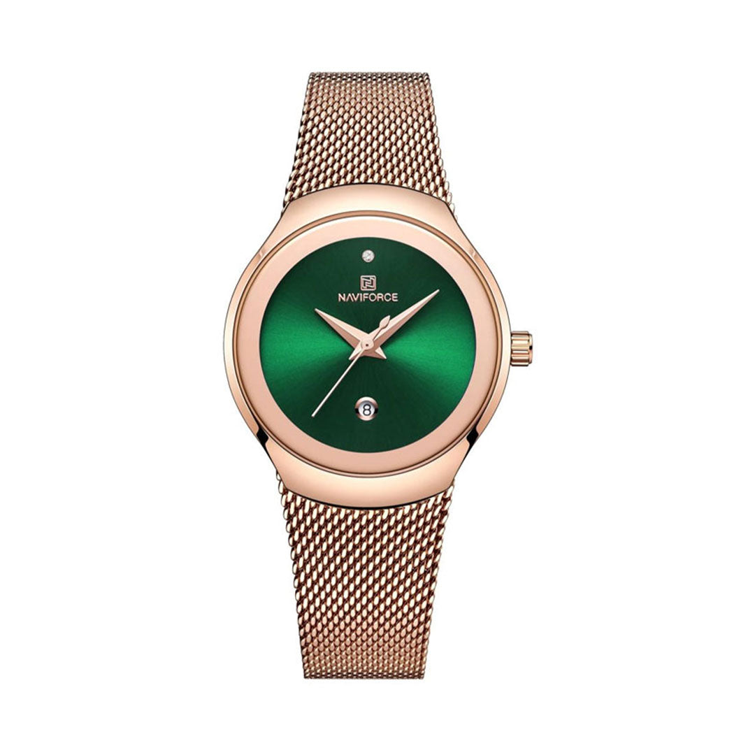 Reloj Naviforce NF5004 Minimalista para Mujer | Malla Milanesa