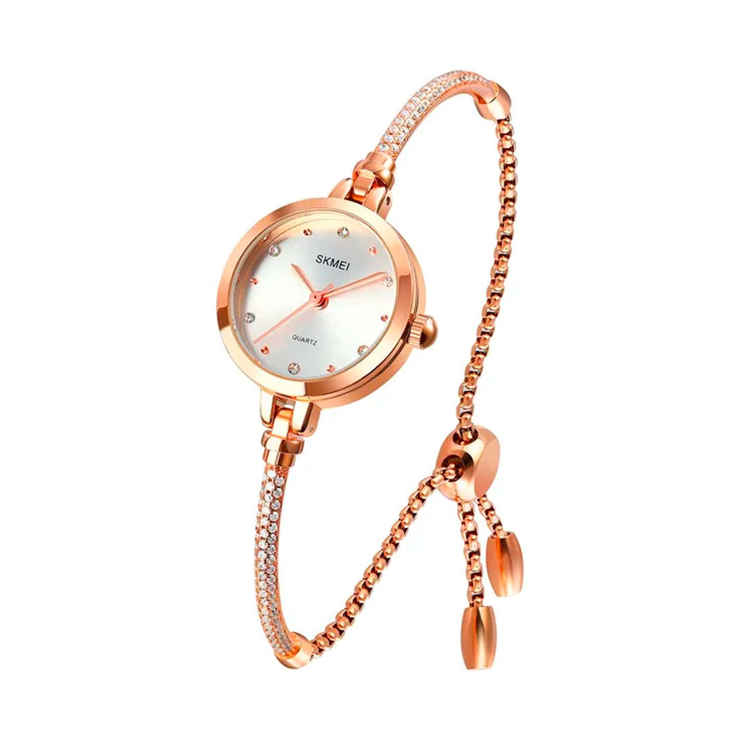 Reloj Skmei 1805 para Dama | Elegante Pulsera Ajustable con Cristales