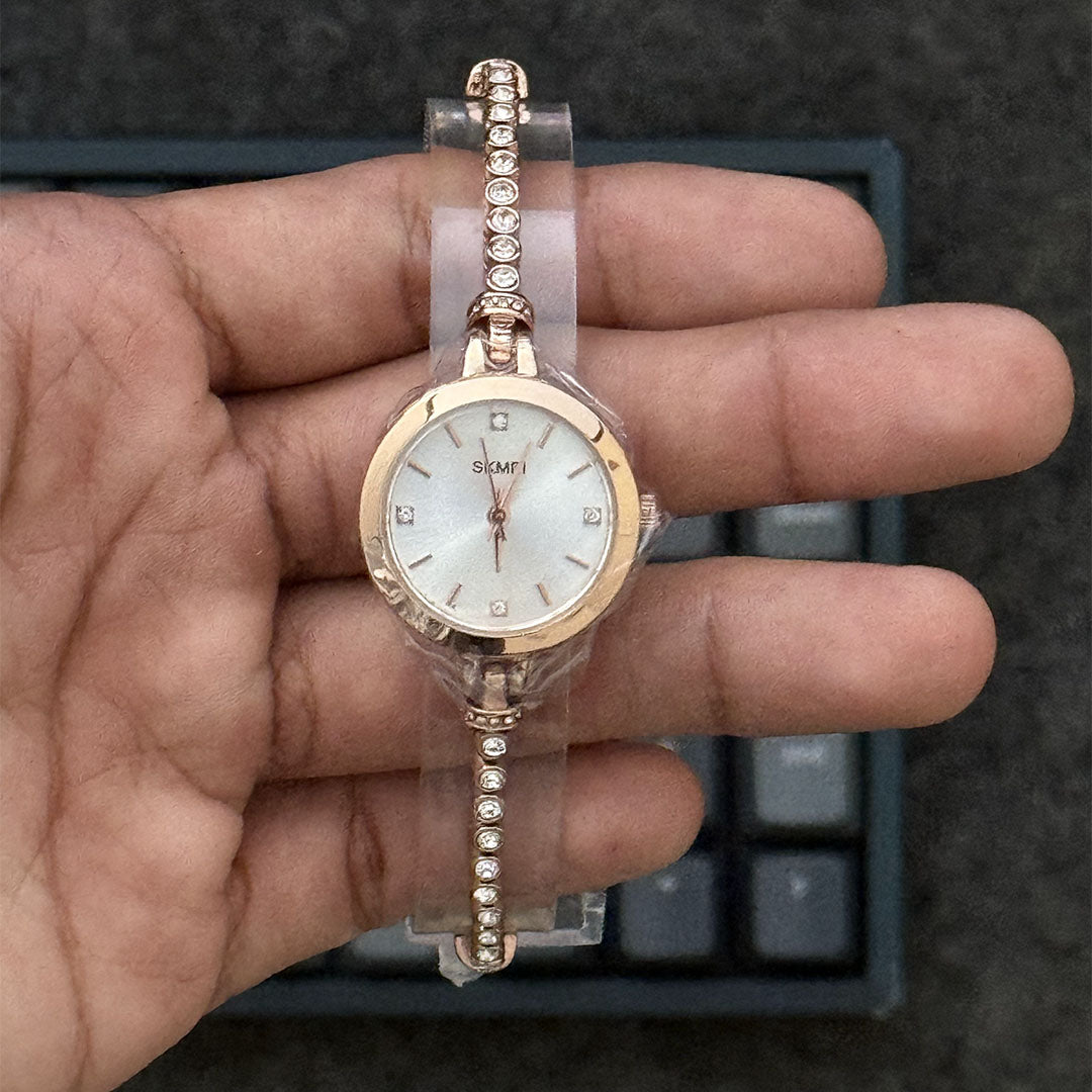 Reloj Skmei 1805 para Dama | Elegante Pulsera Ajustable con Cristales