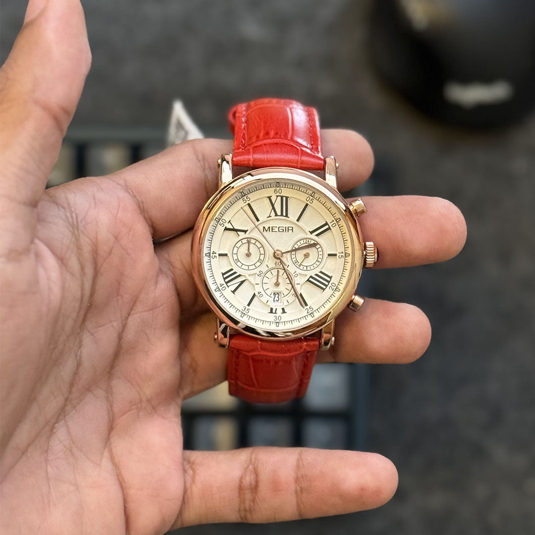 Reloj Megir Rojo para Dama | MG-2058