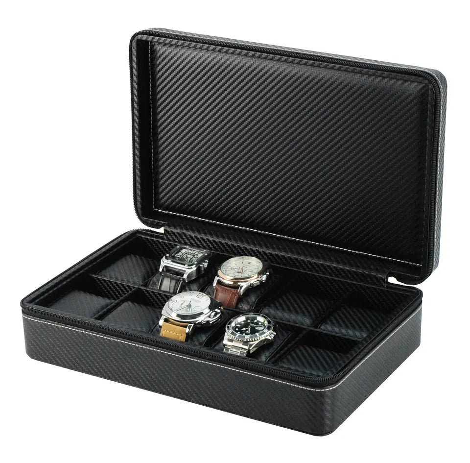 Estuche de Viaje para 10 Relojes | Organizador de Lujo