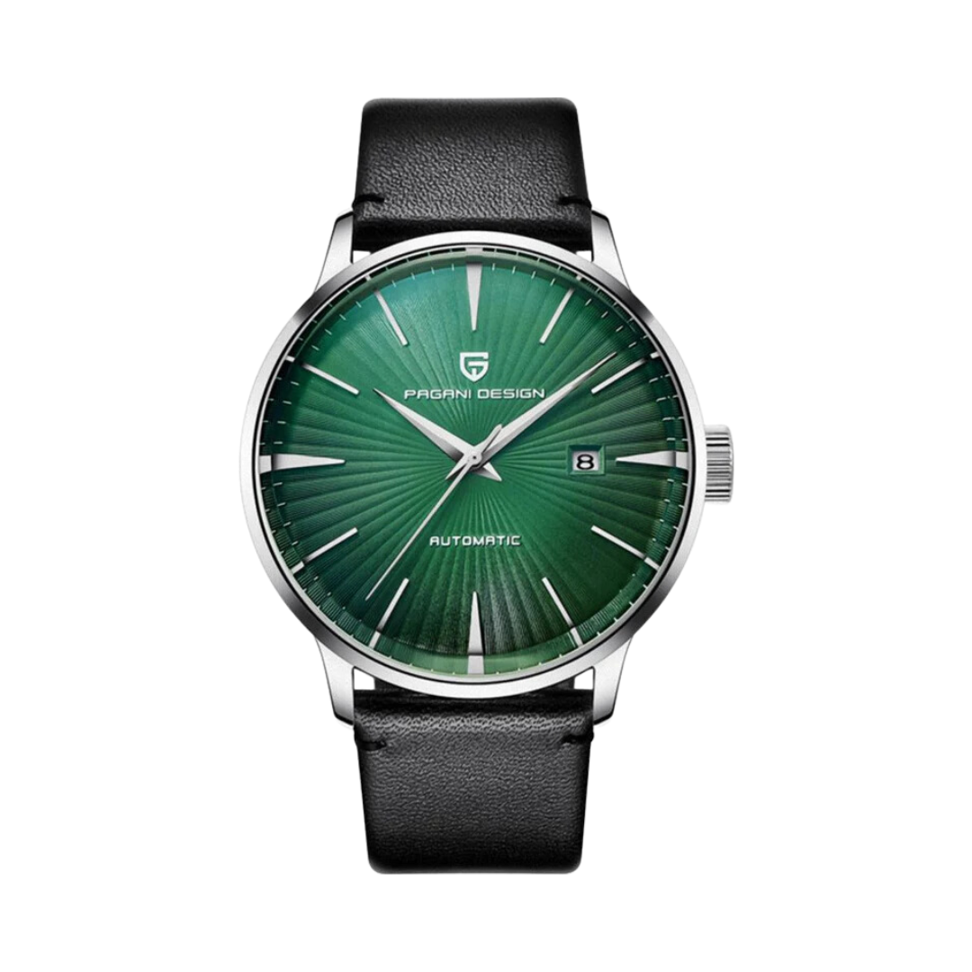 Foto producto de un elegante reloj Pagani Design verde para caballero en Venezuela