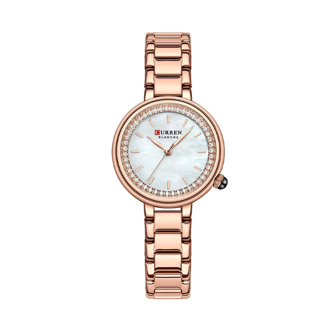 Foto producto hermoso reloj Curren oro rosa para dama