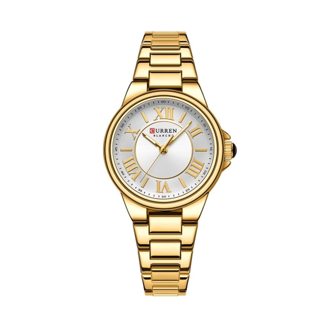 Foto producto reloj Curren dorado metal para dama
