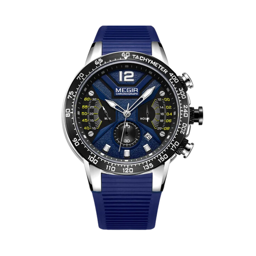 Reloj Megir deportivo con correa de silicona y cristal hardlex | MG-2106