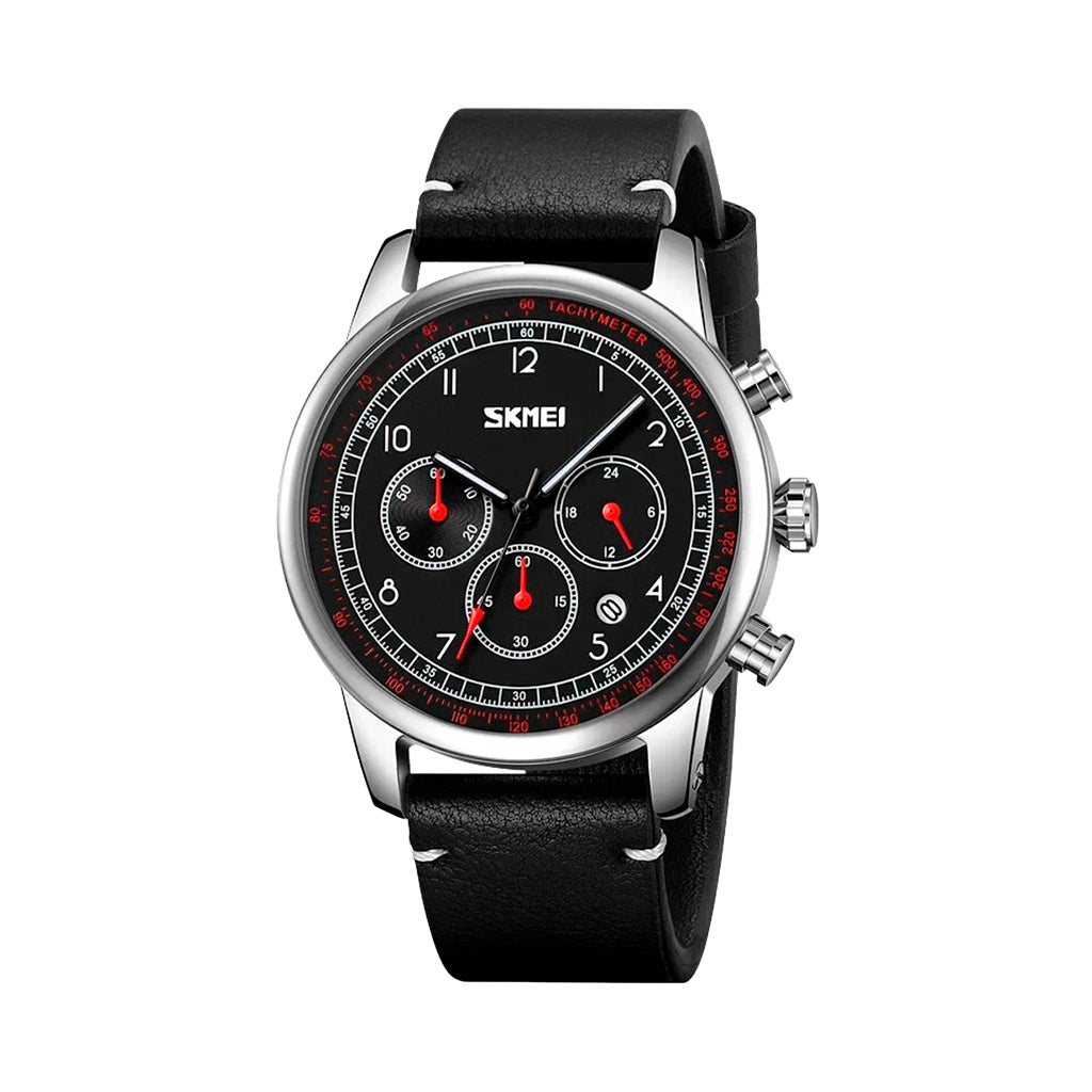 Reloj Skmei con correa de cuero y calendario | SK-9318
