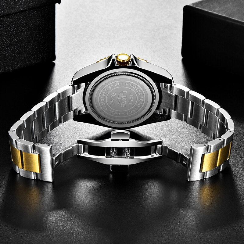 Reloj LIGE 10045 Diver para Hombre | Acero Inoxidable
