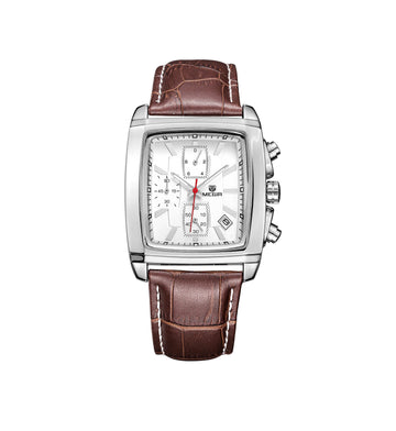 Reloj Megir elegante con correa de cuero | MG-2028
