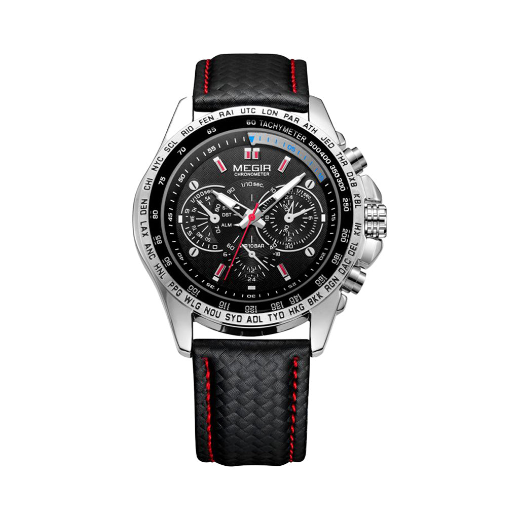 Reloj Megir de cuarzo para hombre casual y elegante | Cronógrafos Decorativos. MG-1010