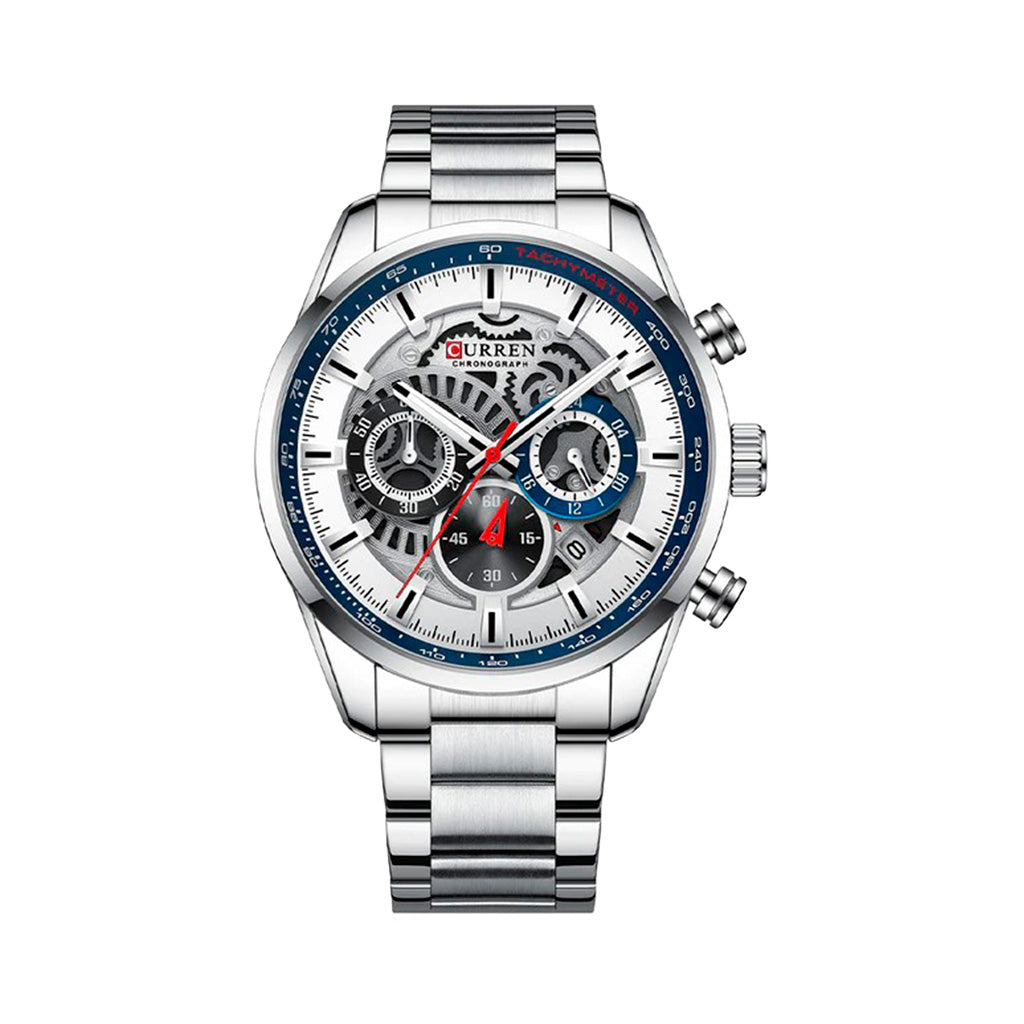 Foto producto de un elegante reloj Curren 8391 negro de metal para hombre